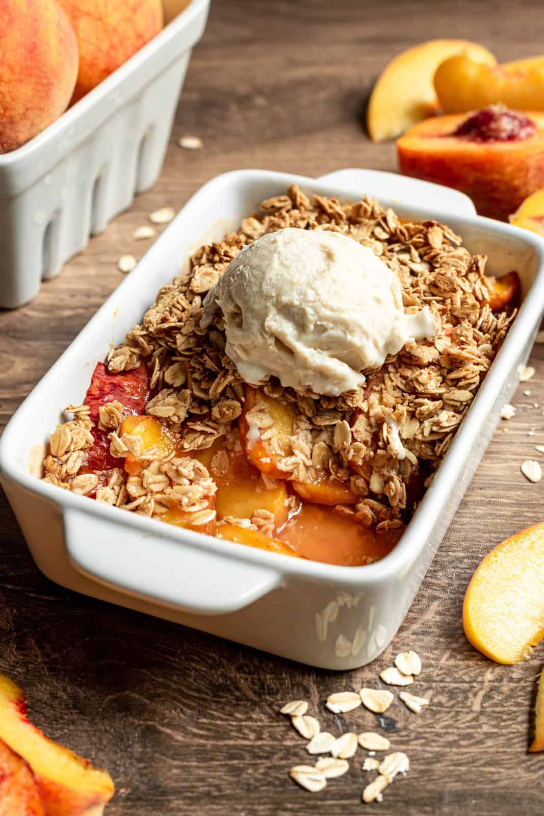Vegan Peach Crisp