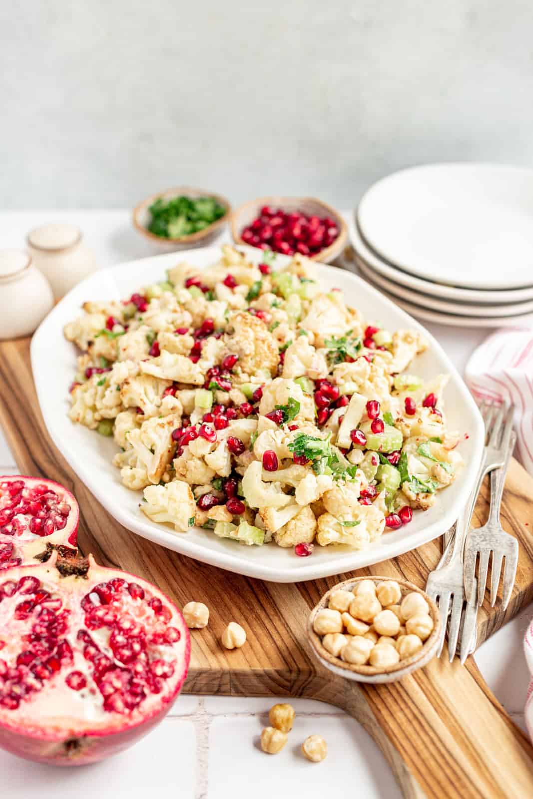 Vegan Roasted Cauliflower and Hazelnut Salad