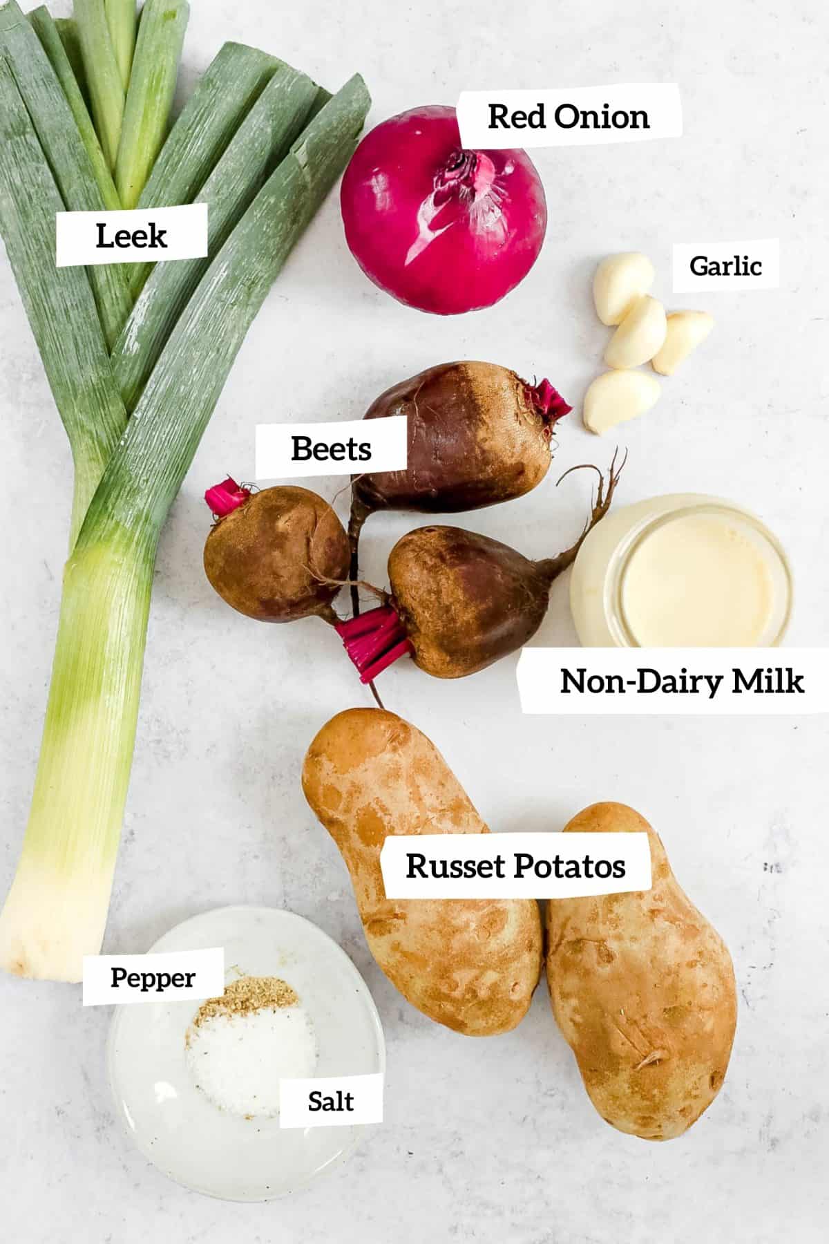 Creamy Vegan Beet Soup Ingredients