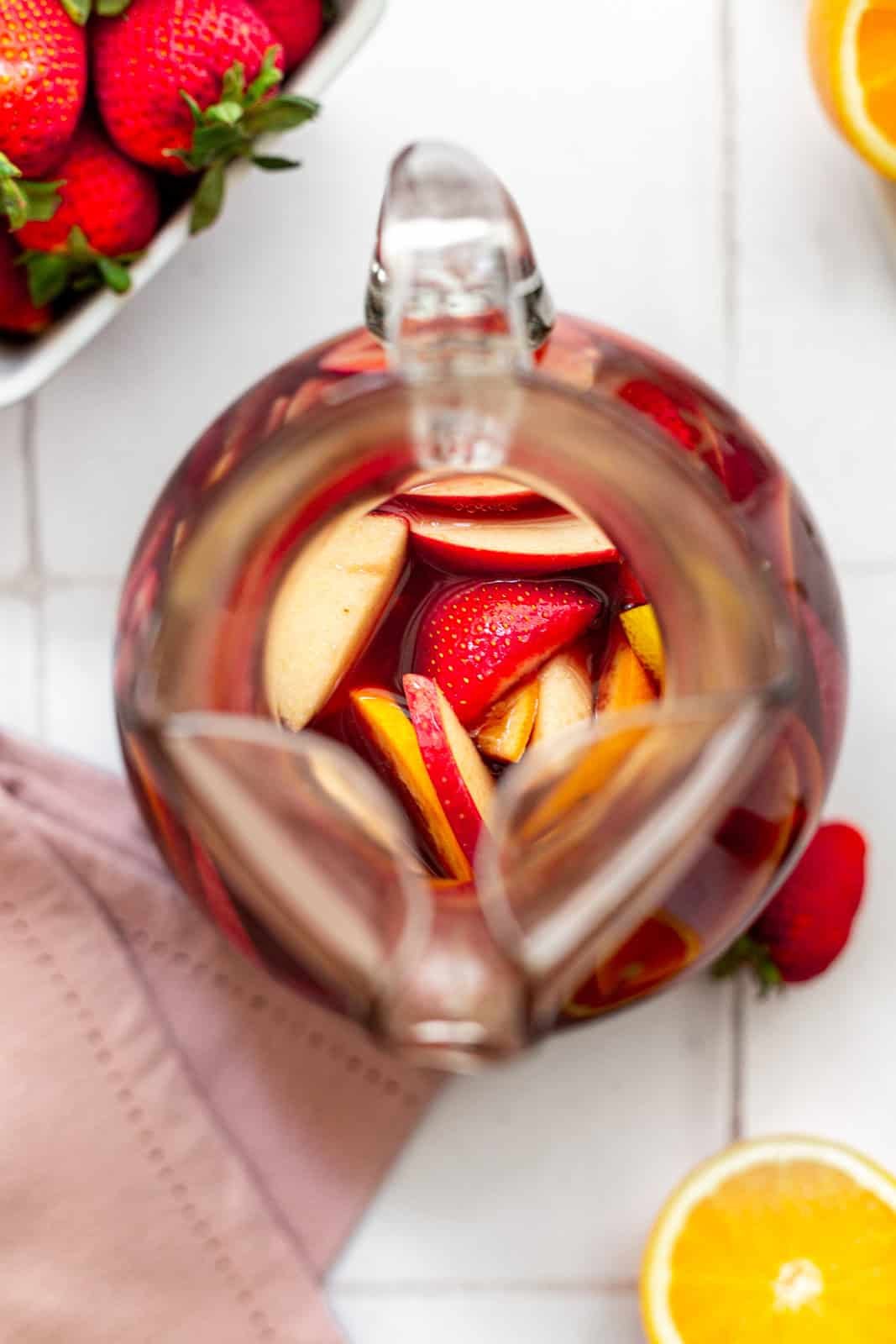 Easy Red Sangria Mocktail