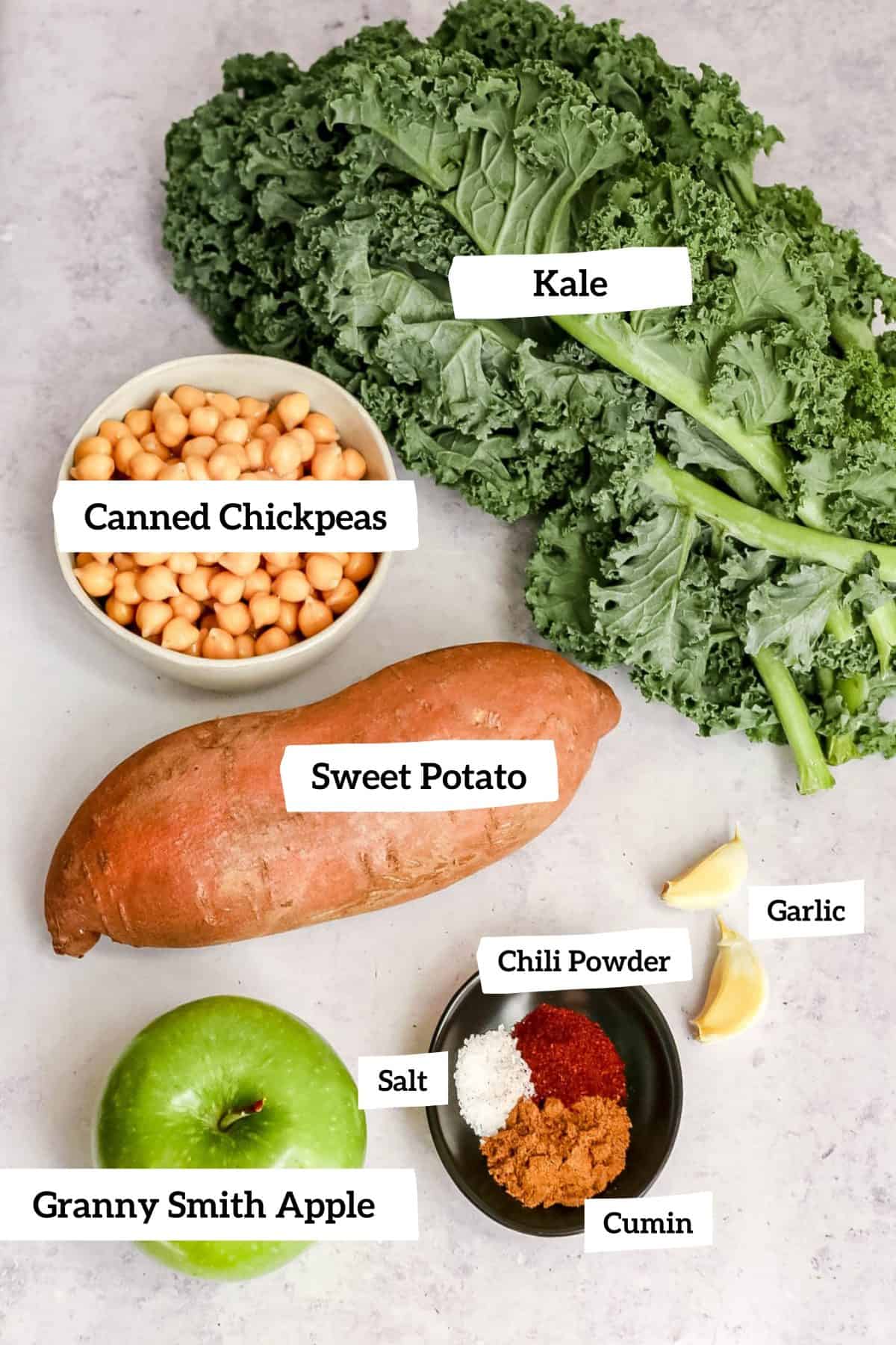 Fall Veggie Sweet Potato Hash Ingredients