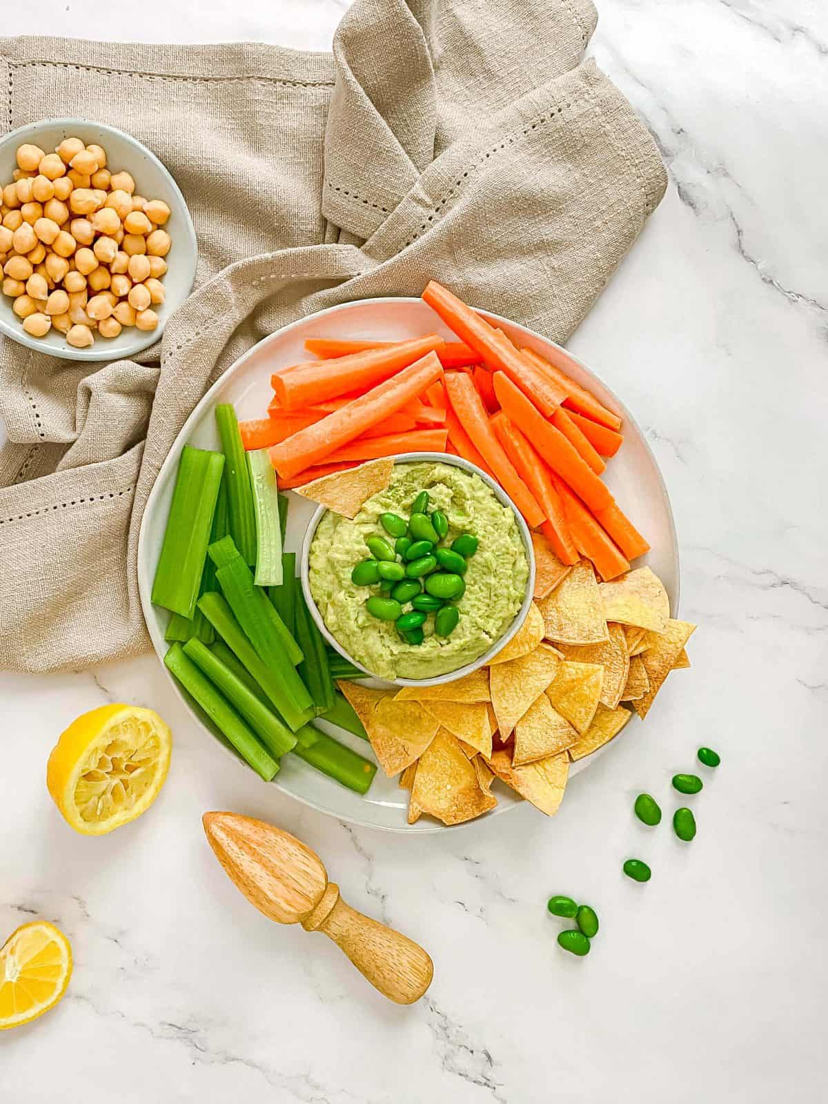 Oil-Free Edamame Hummus
