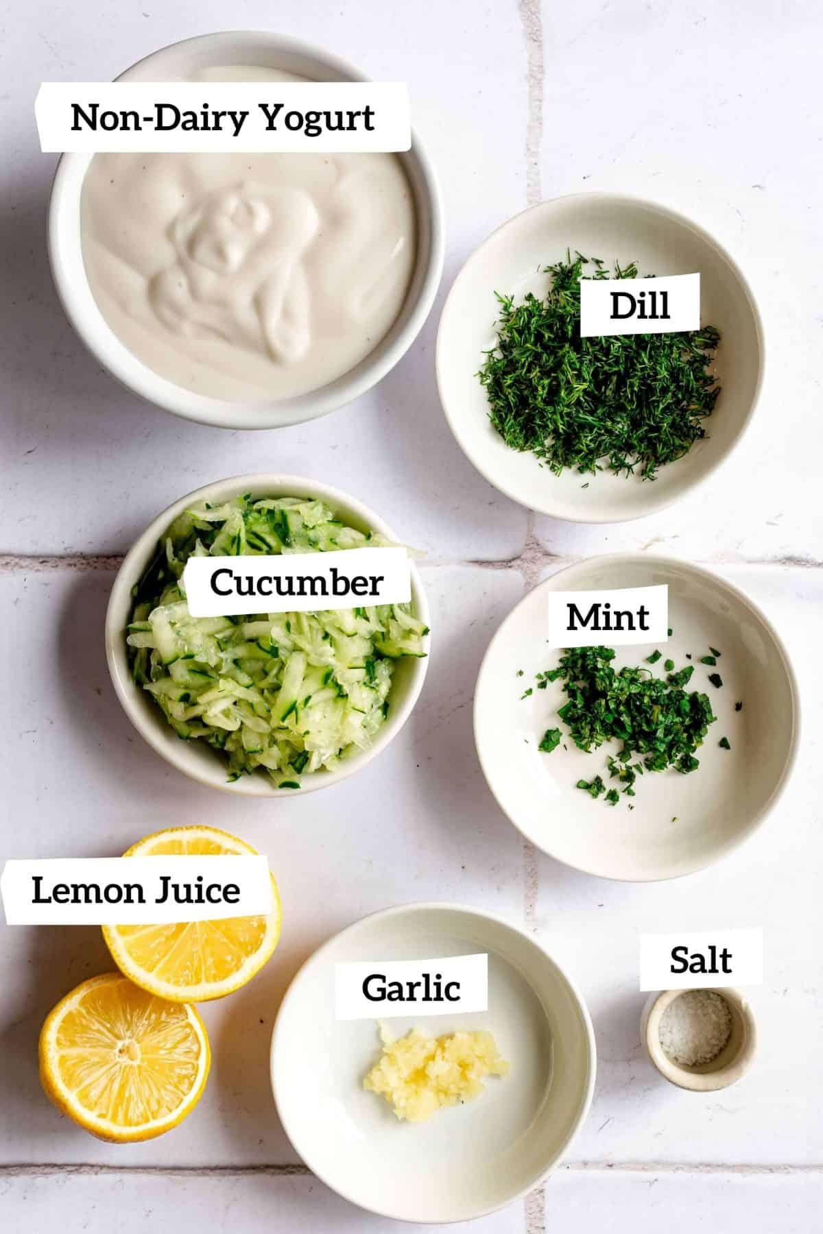 Plant-Based Tzatziki Sauce Ingredients
