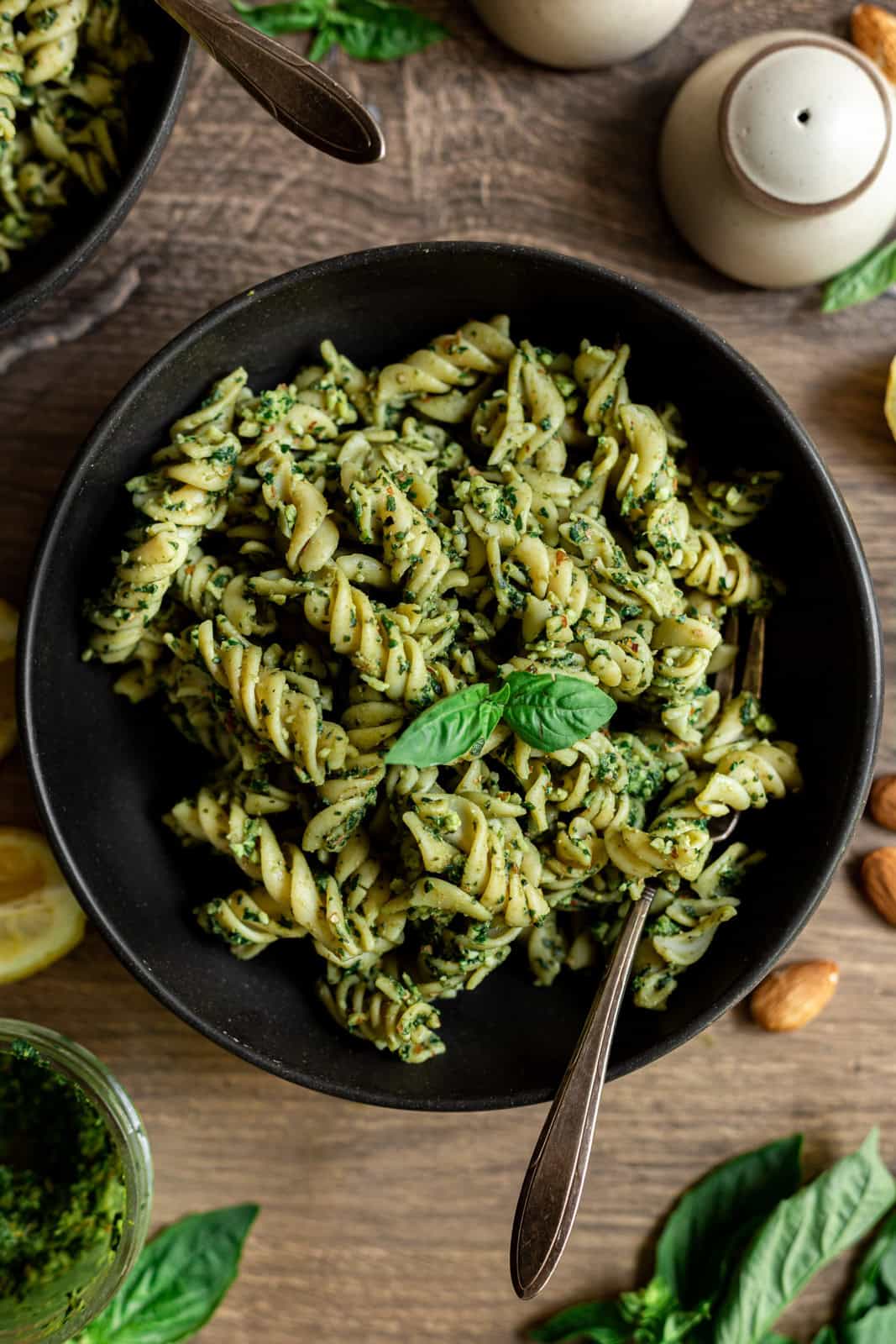 Vegan Almond Pesto Pasta