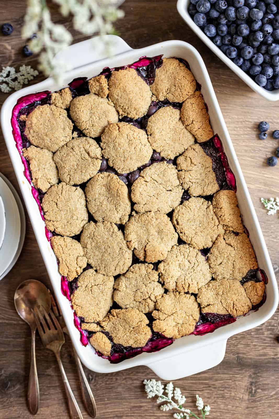 Vegan Blueberry Cobbler