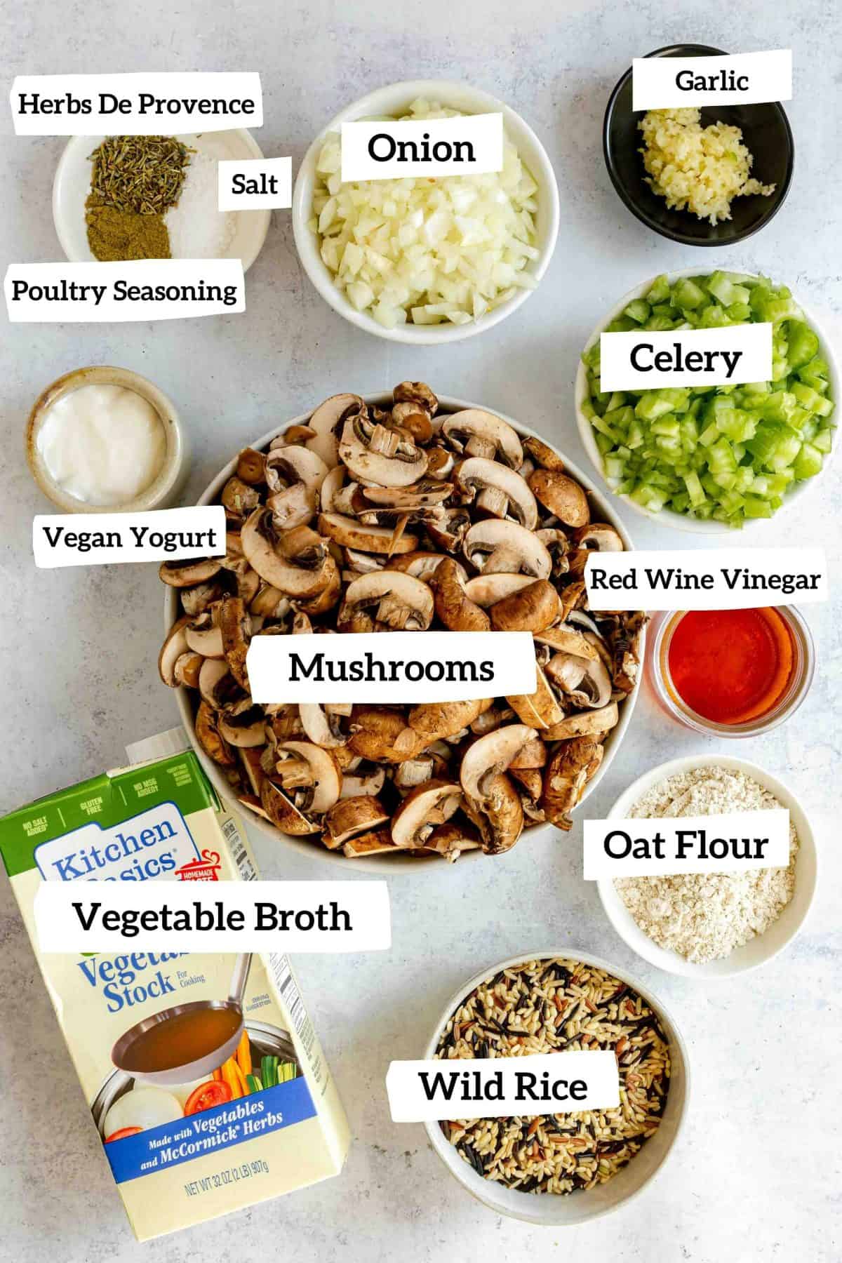 Vegan Mushroom Wild Rice Soup