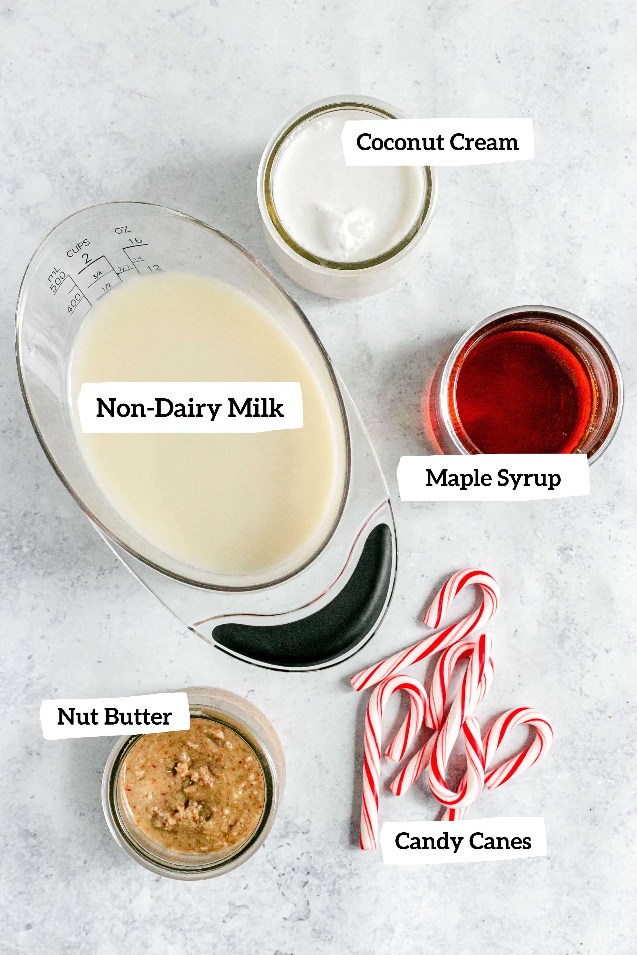 Vegan No-Churn Peppermint Ingredients