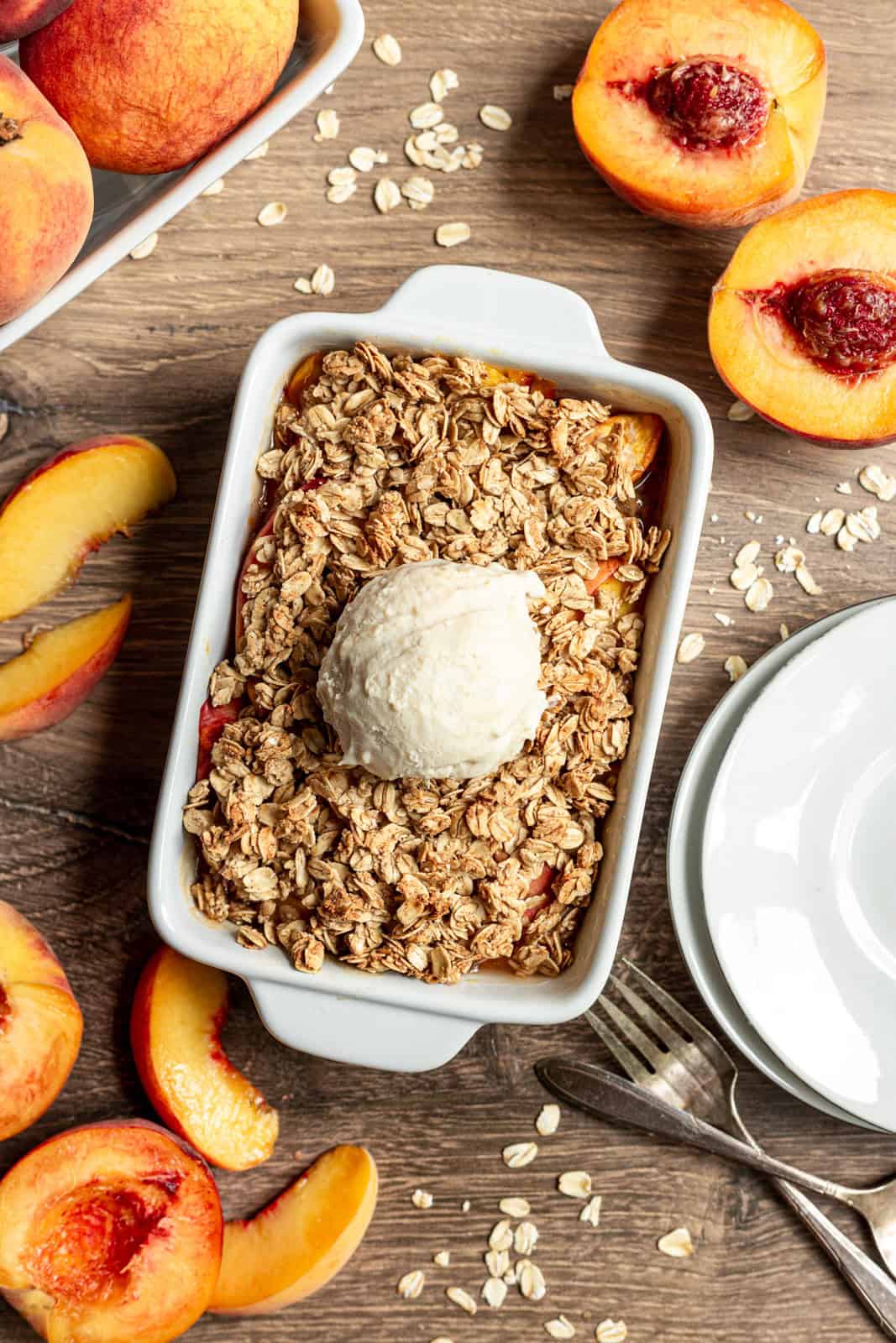 Vegan Peach Crisp