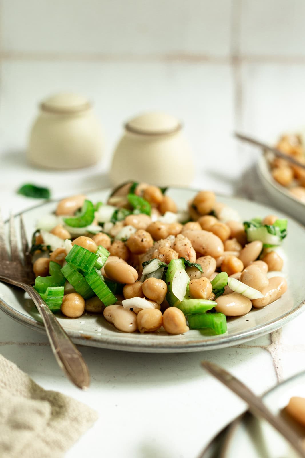 Vegan White Bean Salad (Oil-Free)