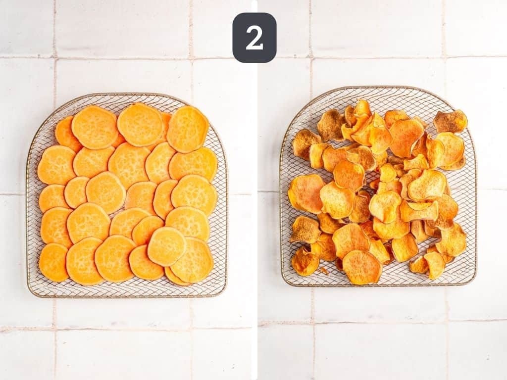 Air Fryer Sweet Potato Nachos step 2