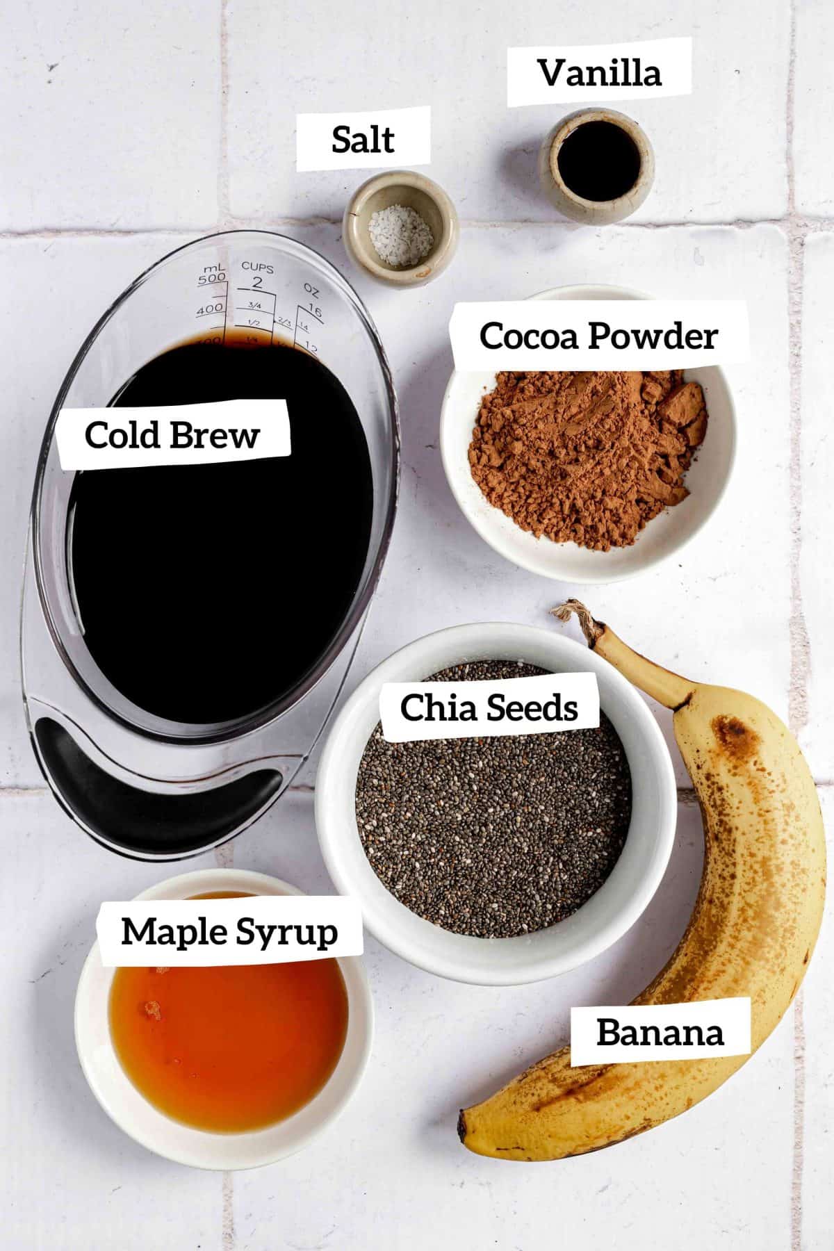 Cold Brew Coffee Chia Pudding Ingredients