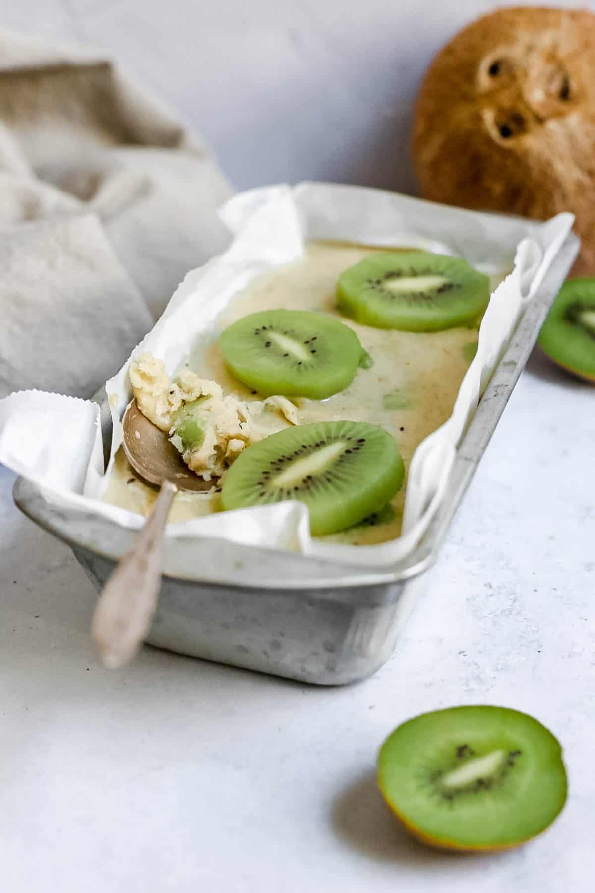 Kiwis and Cream Ice Cream