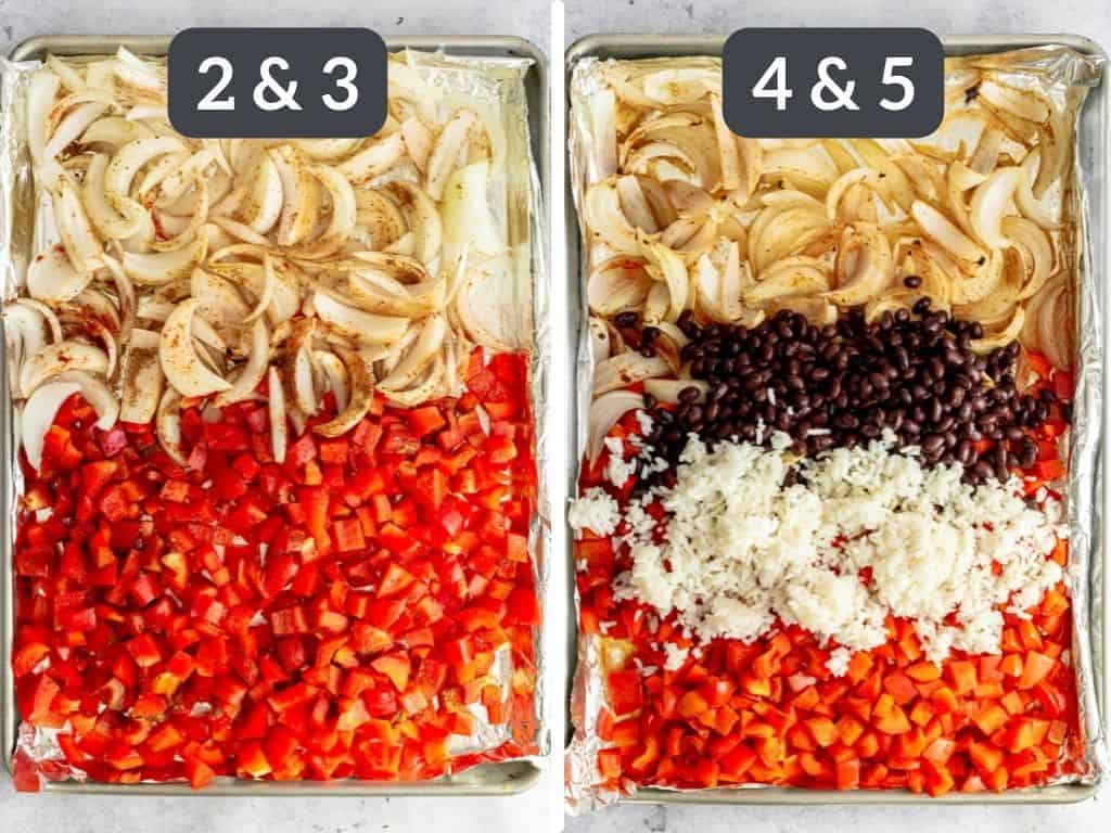 No Meat Breakfast Burrito Steps 2-5