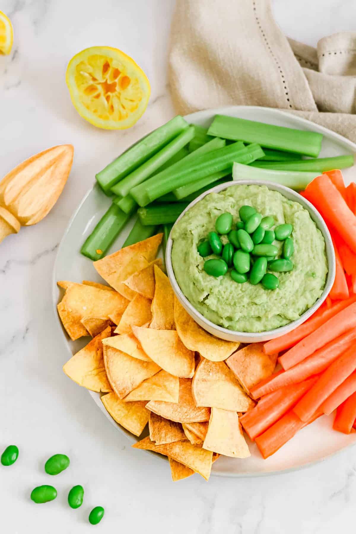 Oil-Free Edamame Hummus