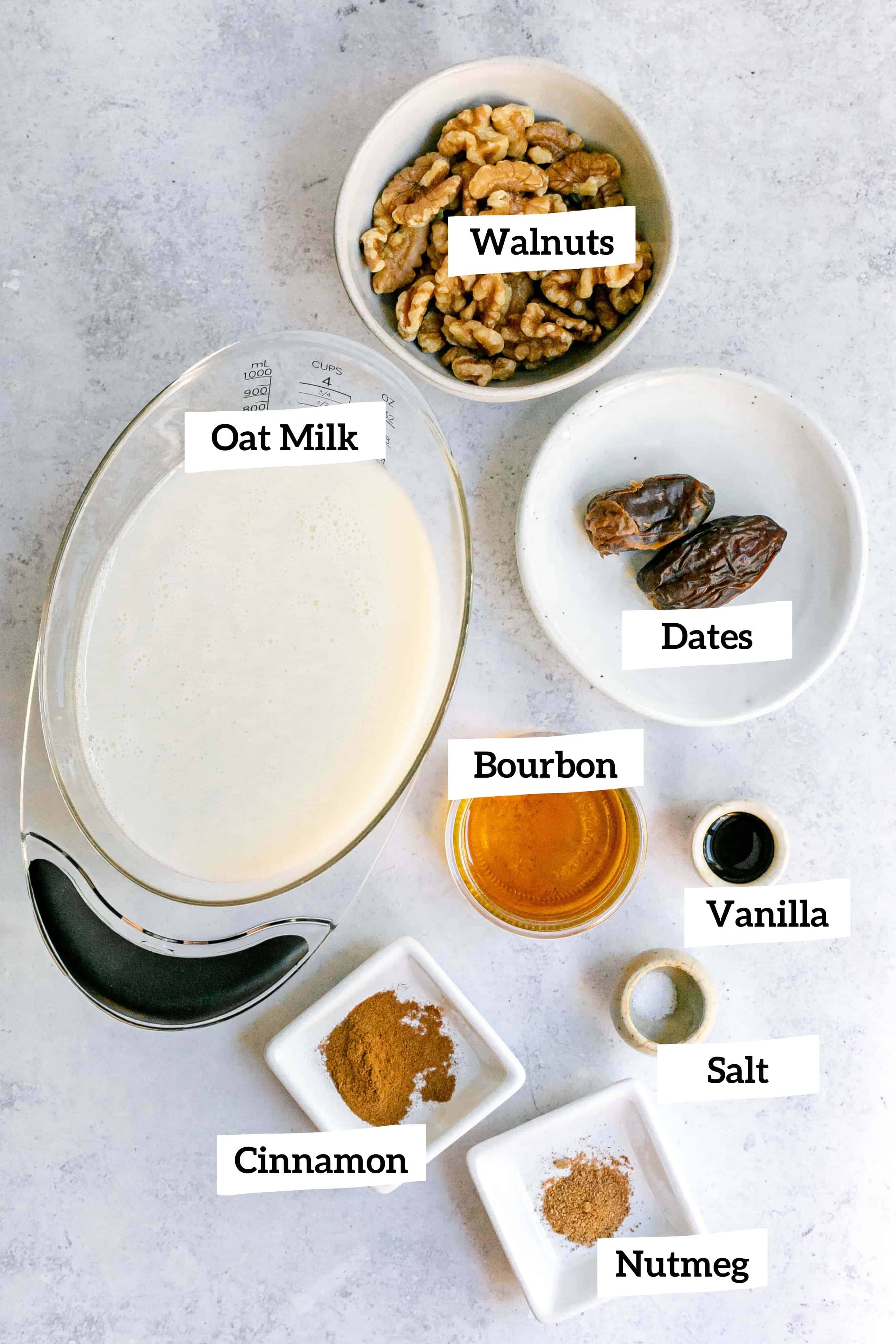 Plant-Based Eggnog Ingredients