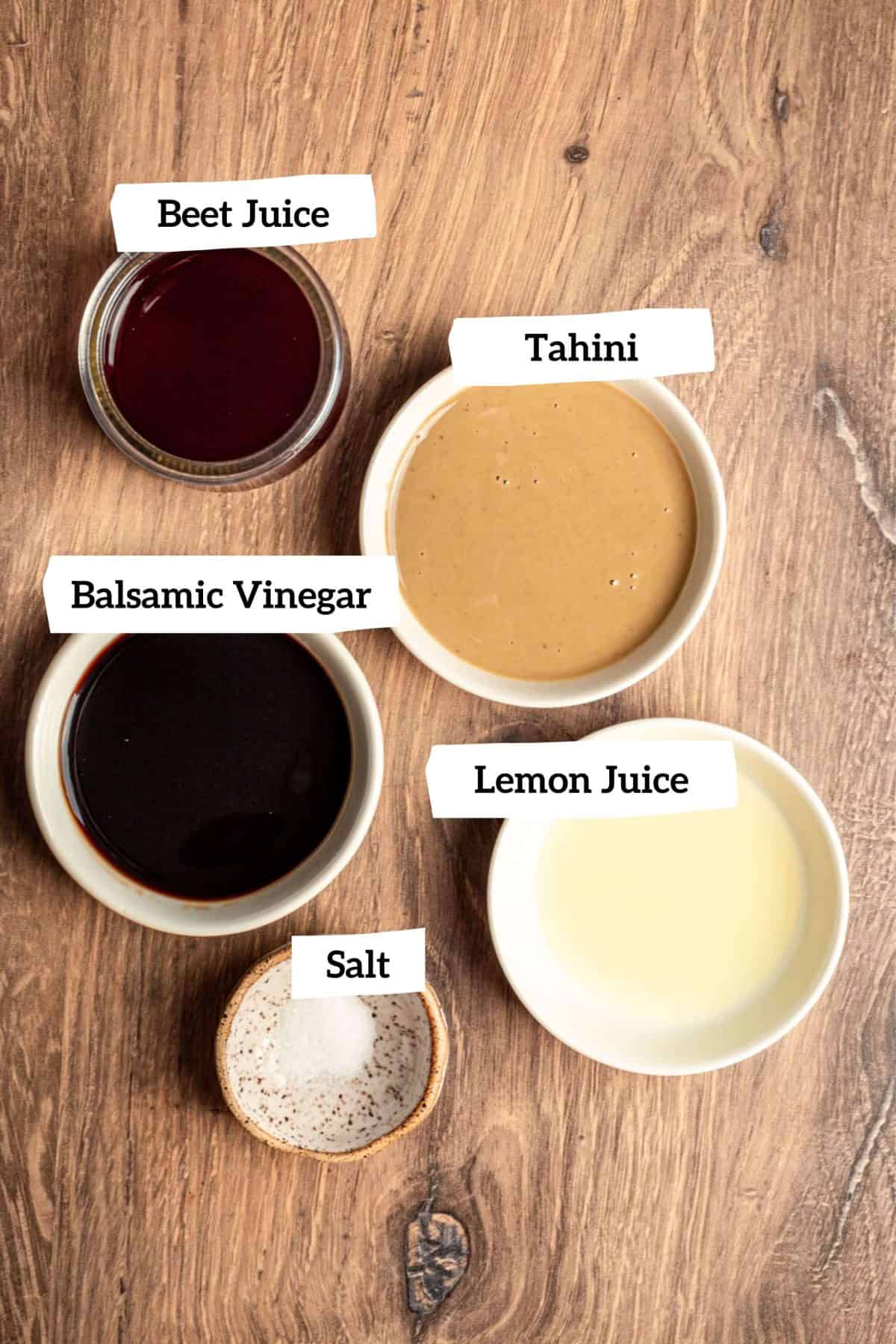 Roasted Beet and Pear Salad Dressing Ingredients