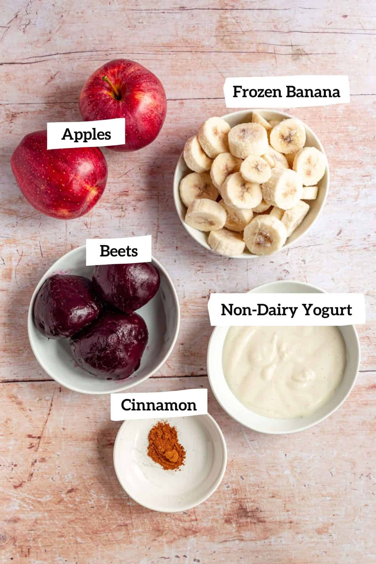 Roasted Beet Apple Smoothies Ingredients