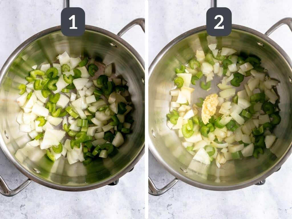 Vegan Cream of Peanut Butter Soup Steps 1 & 2