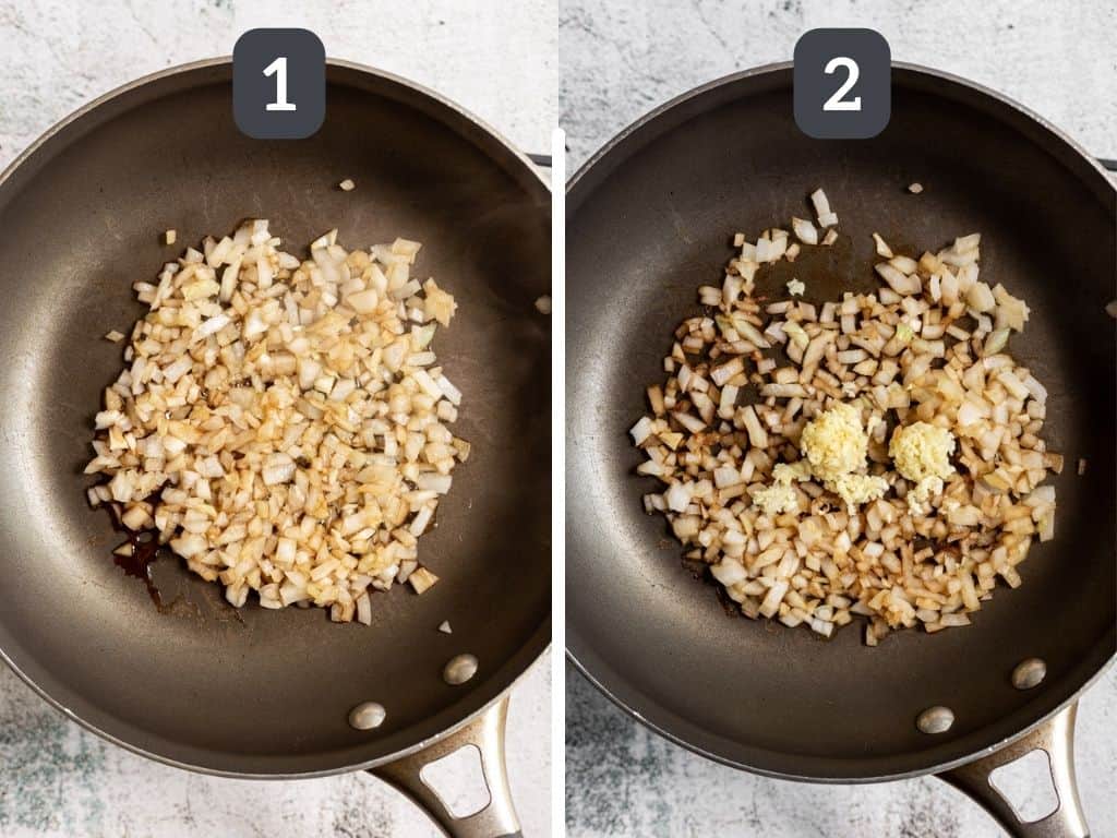 Vegan Mushroom Toast Steps 1 & 2