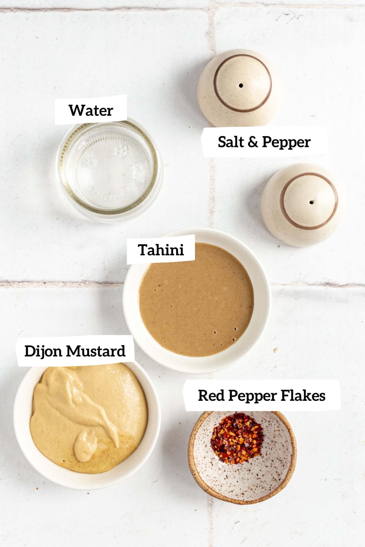 Vegan Roasted Cauliflower and Hazelnut Salad Dressing Ingredients