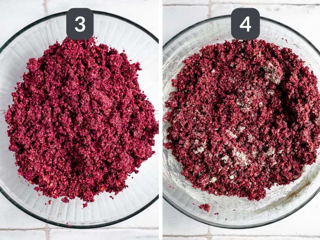 Best Vegan Beet Burger Steps 3 & 4