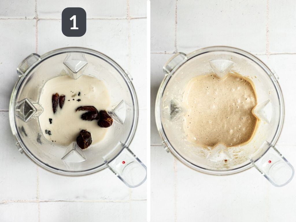 Date Sweetened No-Churn Vegan Vanilla Ice Cream Step 1