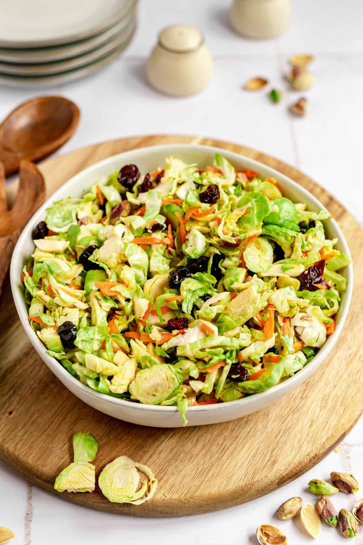 easy Plant-Based Brussels Sprouts Slaw