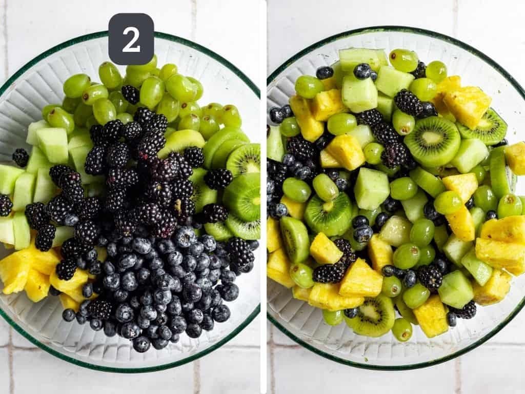 Monochrome Fruit Salad Step 2