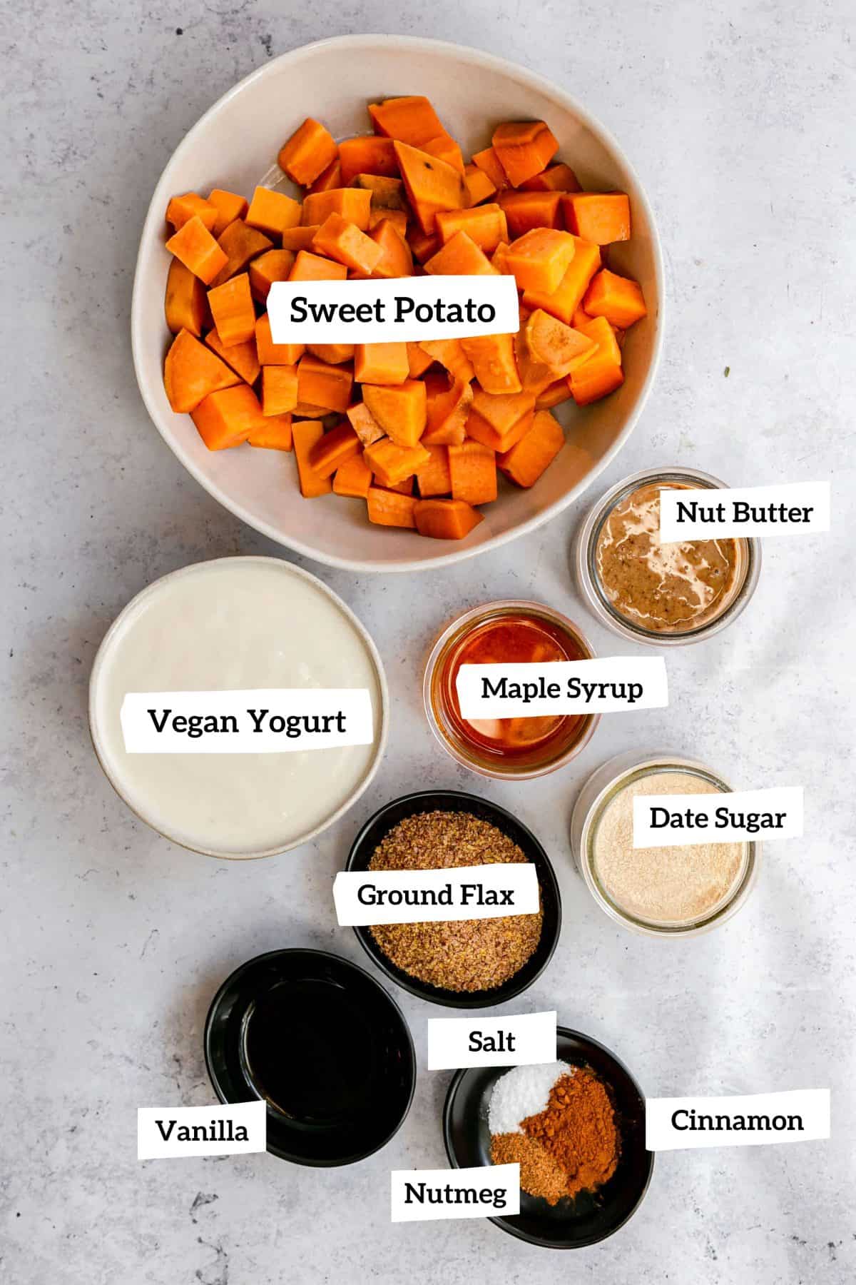 Plant-Based Sweet Potato Pie Filling Ingredients