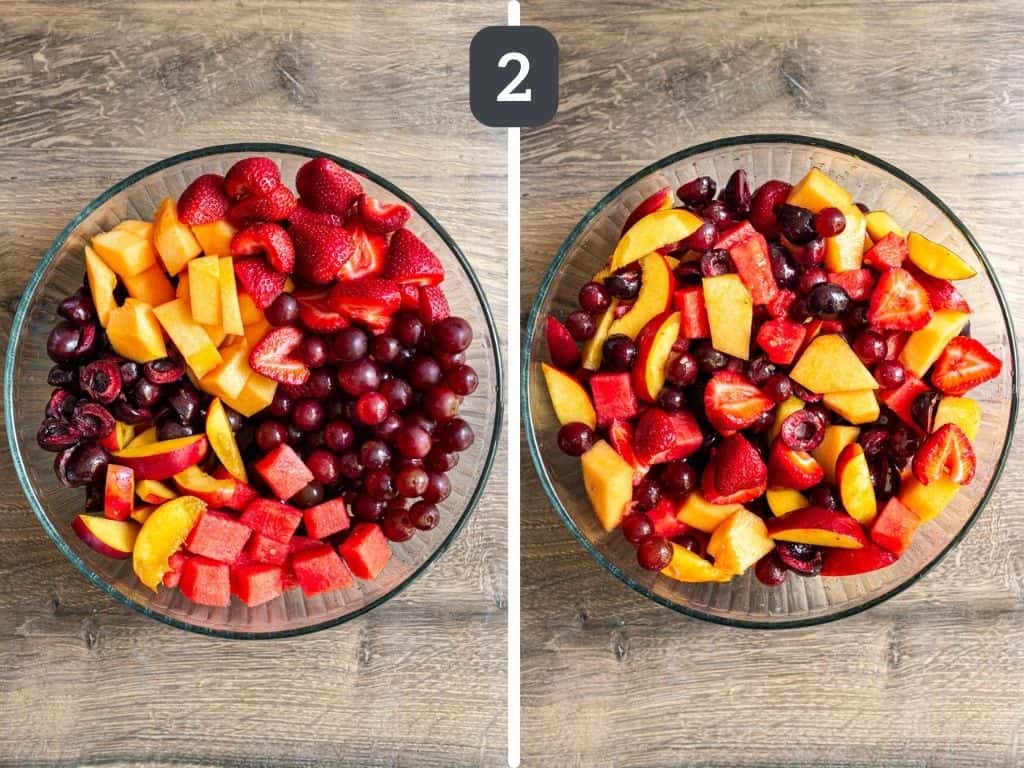 Red Fruit Salad Step 2