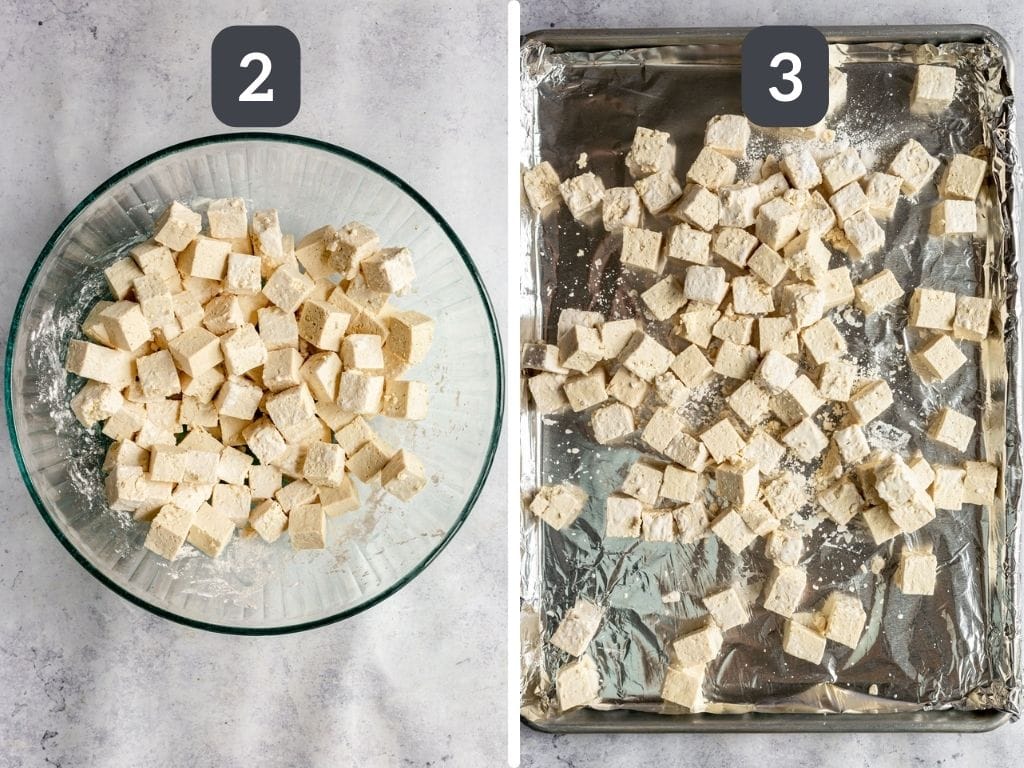 Sweet and Sour Tofu with Pineapple Steps 2 & 3