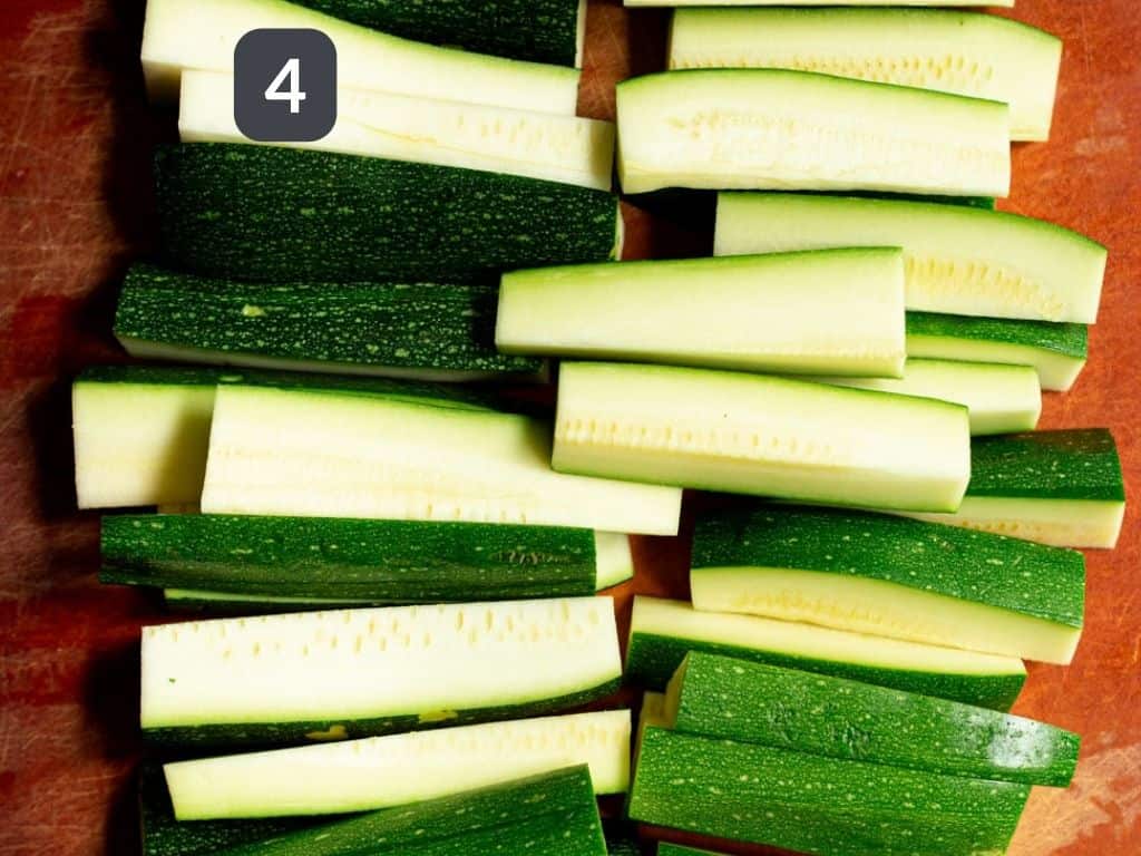 Vegan Air Fryer Zucchini Fries Step 4