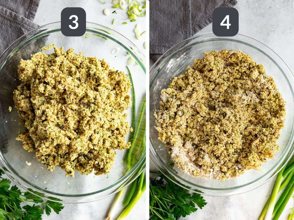 Air-Fryer Green Goddess Burgers Steps 3 & 4