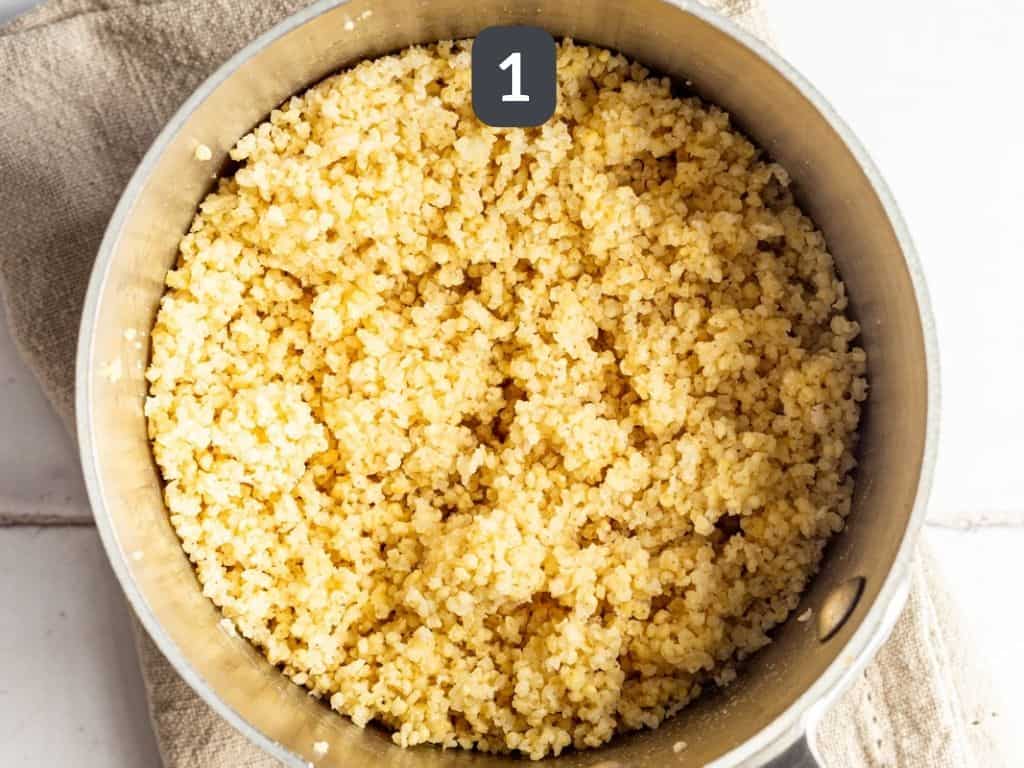 Millet Salad Step 1