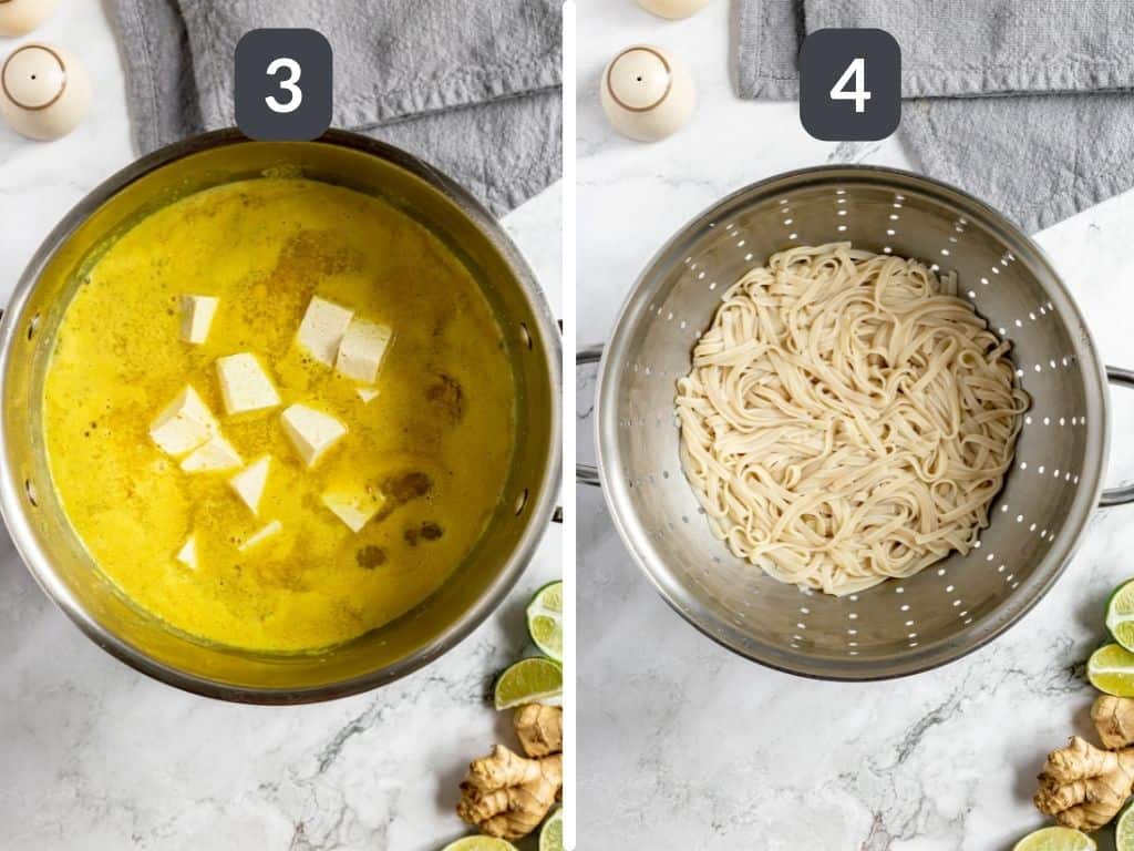 Vegan Soto Ayam Steps 3 & 4