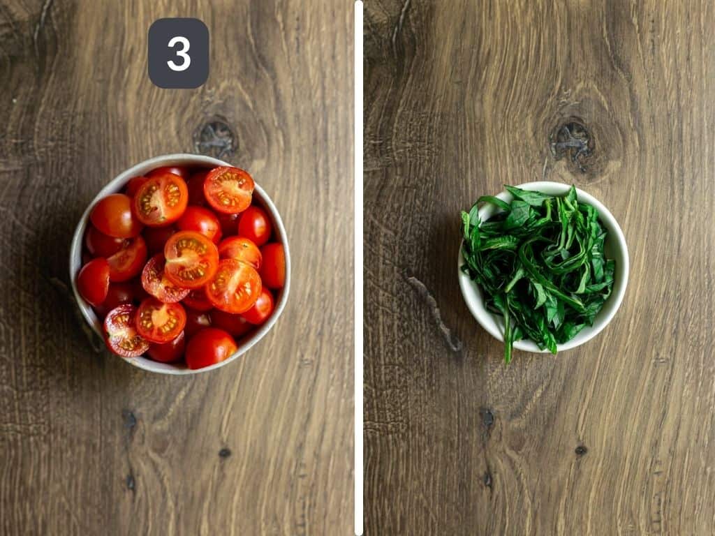 Oil-Free Vegan Caprese Salad Step 3