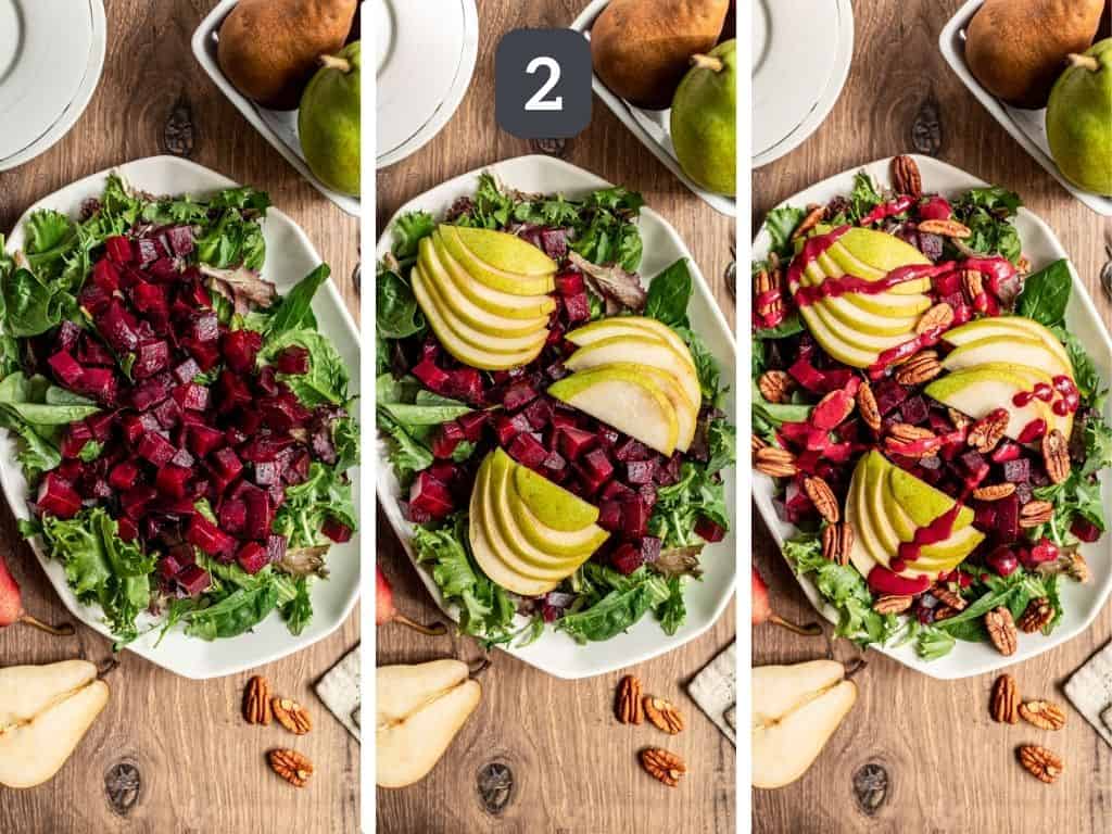 Roasted Beet and Pear Salad