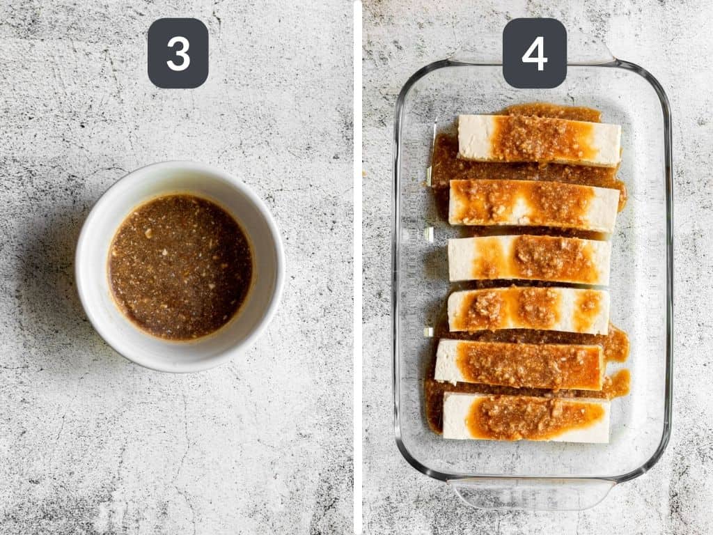 Tofu Satay Skewers with Peanut Sauce Steps 3 & 4