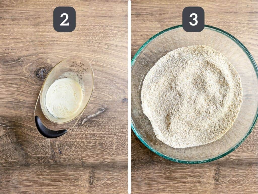 Vegan Blueberry Cobbler Steps 2 & 3