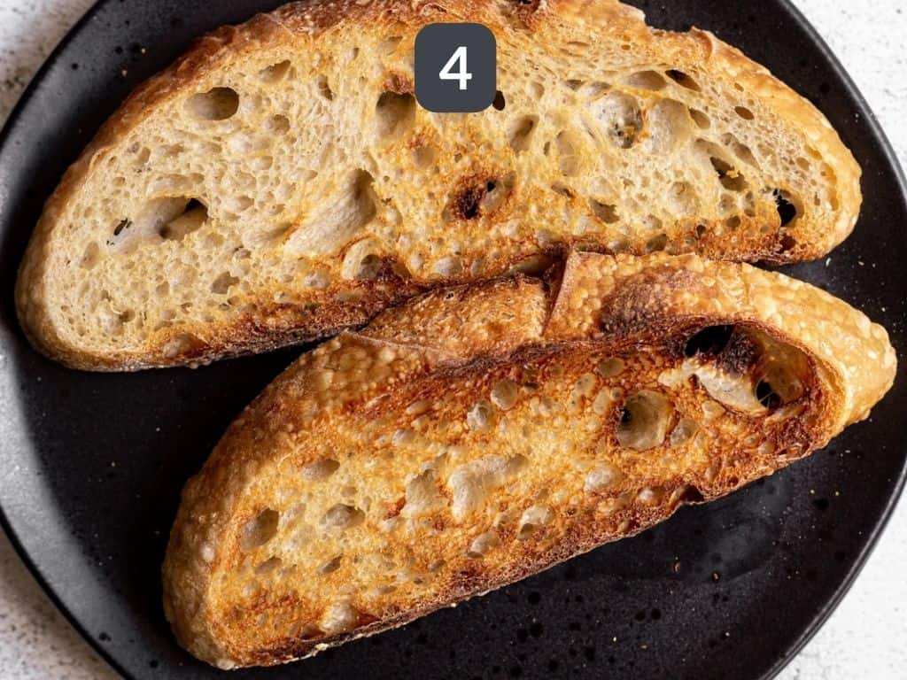 Vegan Mushroom Toast Step 4