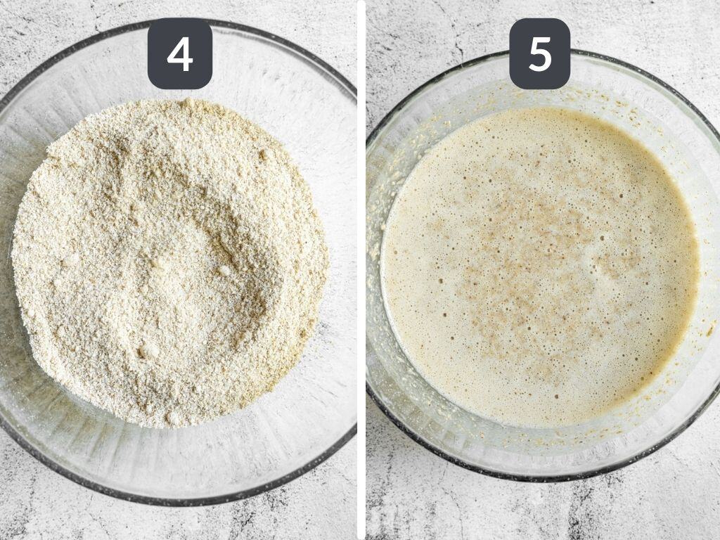 Vegan Pineapple Upside Down Cake Steps 4 & 5