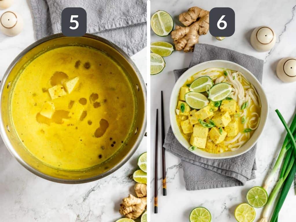 Vegan Soto Ayam Steps 1 & 2