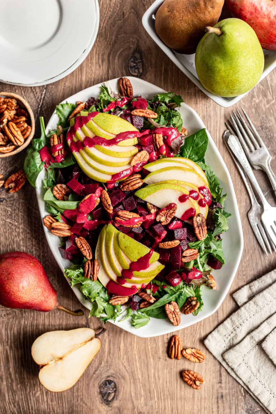 Roasted Beet and Pear Salad