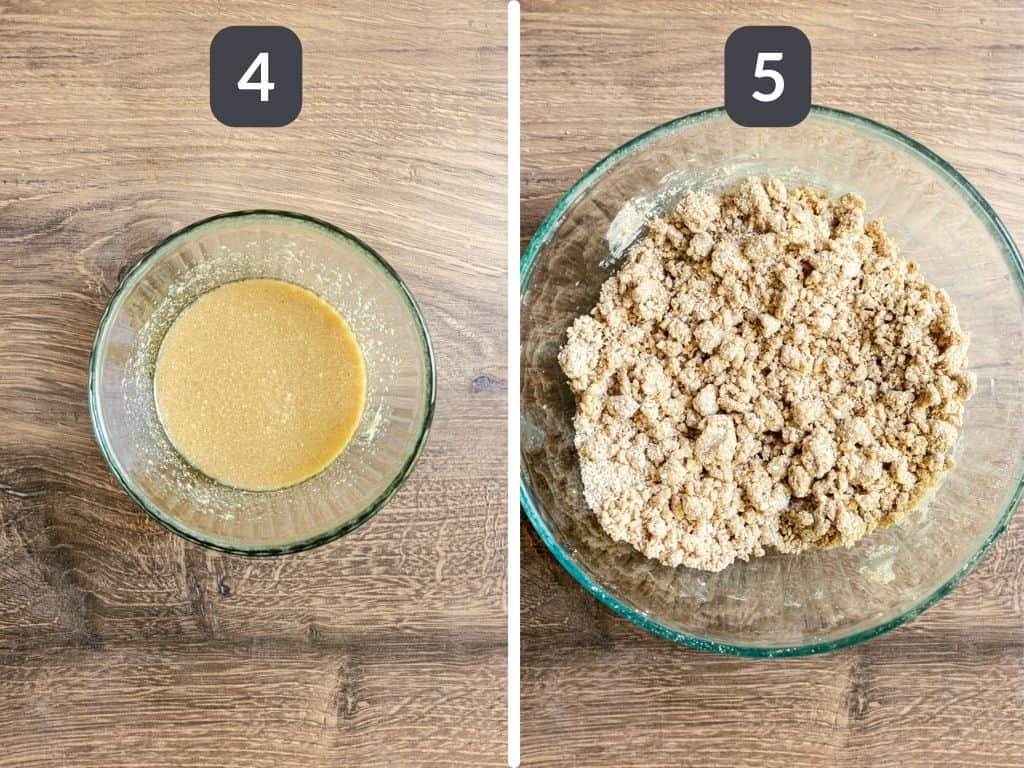 Vegan Blueberry Cobbler Steps 4 & 5