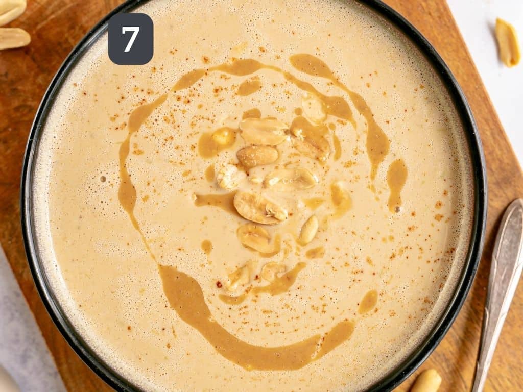 Vegan Cream of Peanut Butter Soup Step 7