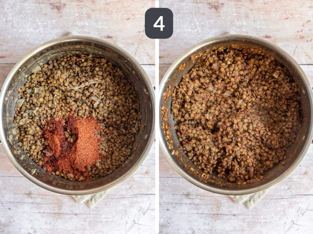 Lentil Taco Meat Step 4