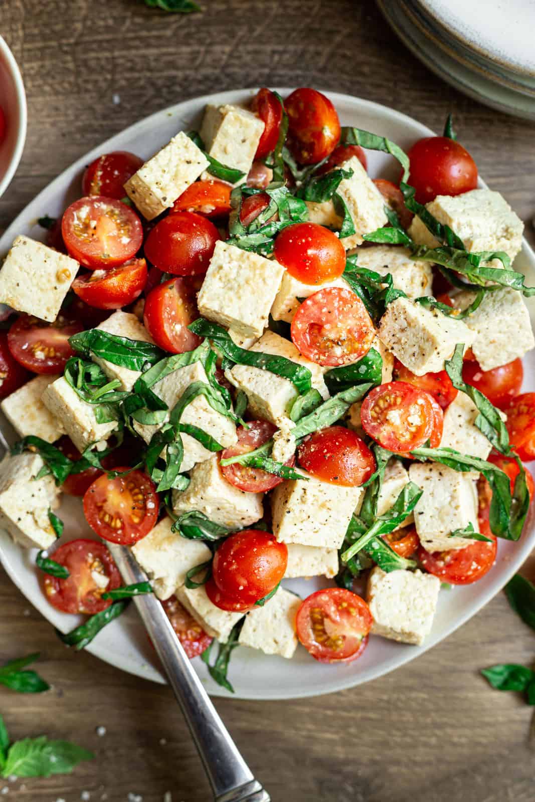 Oil-Free Vegan Caprese Salad