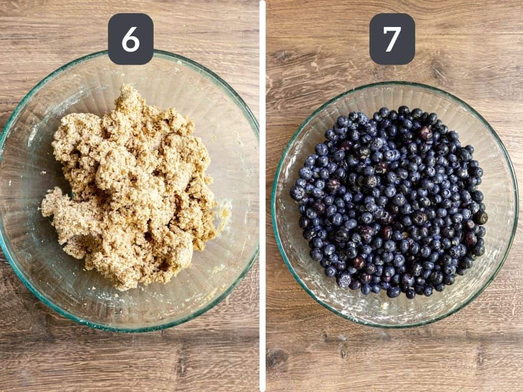 Vegan Blueberry Cobbler Steps 6 & 7