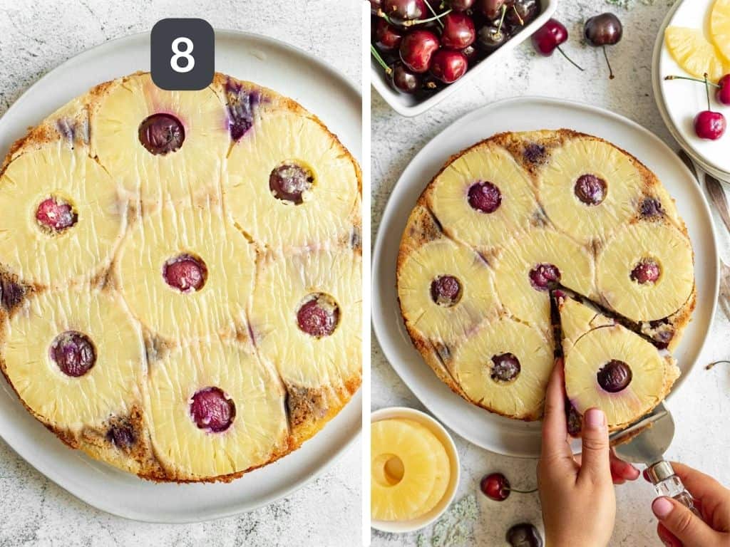 Vegan Pineapple Upside Down Cake Step 8