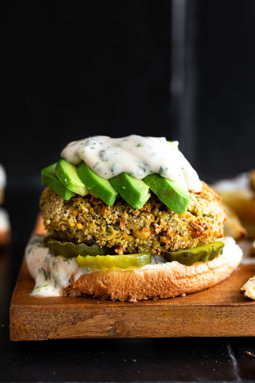 Air-Fryer Green Goddess Burgers
